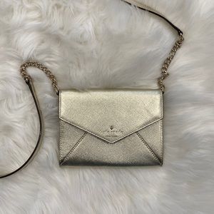 Kate Spade gold envelope small purse